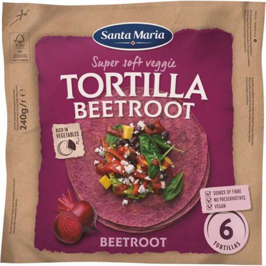 Santa Maria Tortilla Beetroot Medium