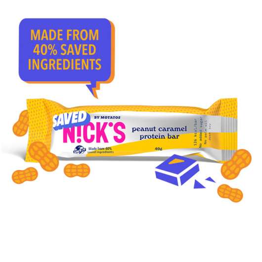 SAVED By Motatos 3 x Nick's SAVED Proteinbar Peanut Caramel