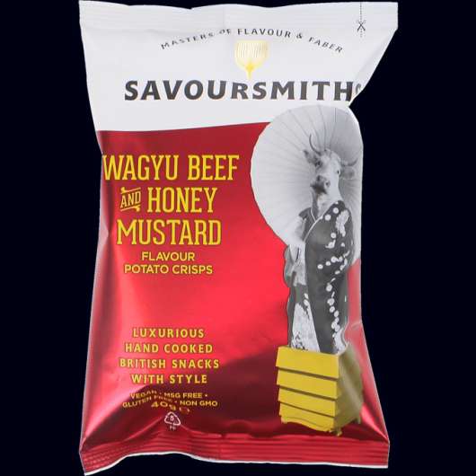 Savoursmiths 2 x Chips Vegan Wagyu, Honey Mustard