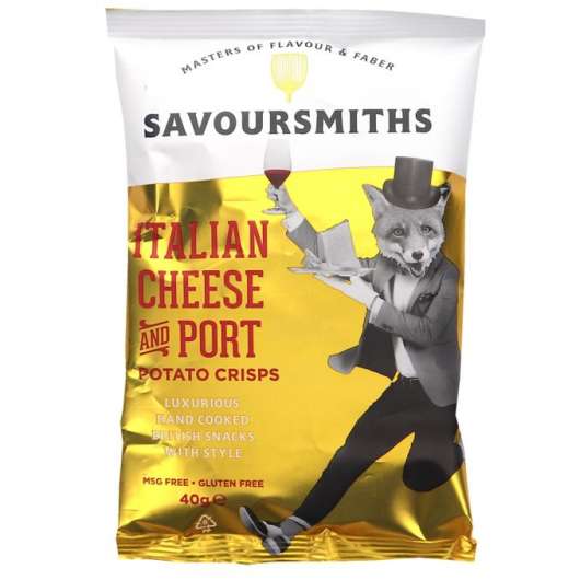 Savoursmiths 3 x Chips Italian Cheese and Port