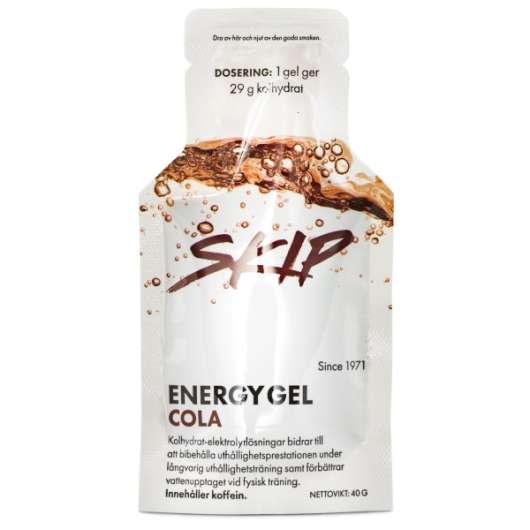 Skip Energy Gel, Cola med koffein, 1 st