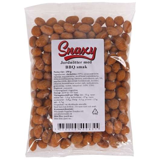 Snaxy 2 x Crispy Coated Peanuts BBQ