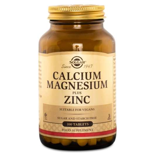 Solgar Calcium Magnesium Plus Zinc, 250 tabl