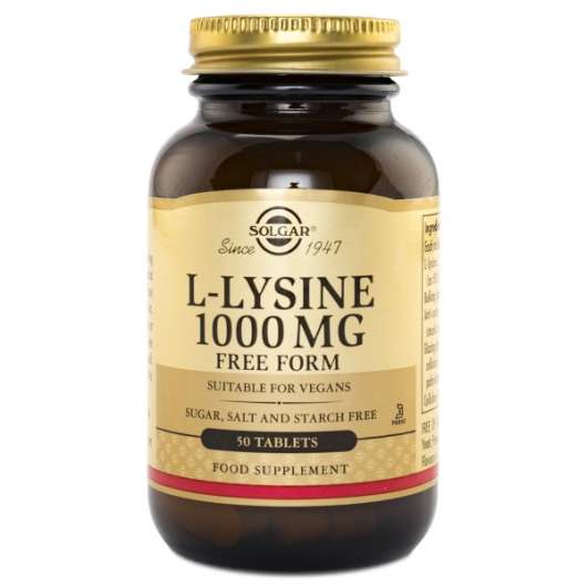 Solgar L-Lysine 1000 mg, 100 tabl