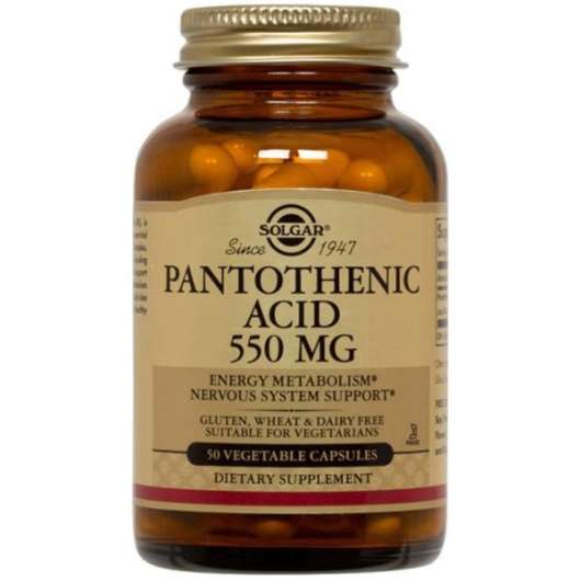 Solgar Vitamin B5 Pantotensyra, 50 kaps