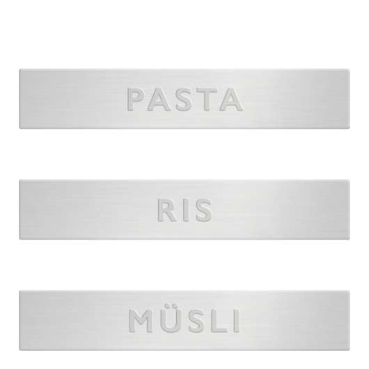 Solstickan - Skyltar till Förvaringsburk 3-pack Pasta