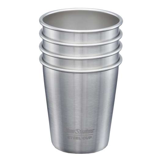 Steel Cup Mugg 296 ml 4-pack Borstat stål