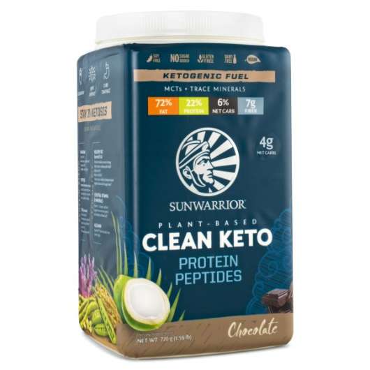 Sunwarrior Clean Keto Protein 720 g Choklad