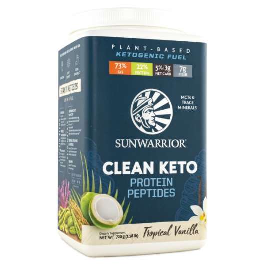 Sunwarrior Clean Keto Protein 720 g Vanilj