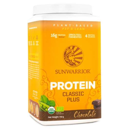 Sunwarrior Protein Classic Plus 750 g Choklad