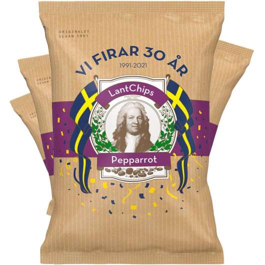 Svenska LantChips Chips Pepparrot 4-pack