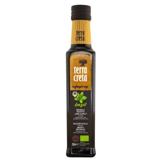 Terra Creta Bio Infusion Ekologisk Extra Virgin Olivolja Basilika 250 ml