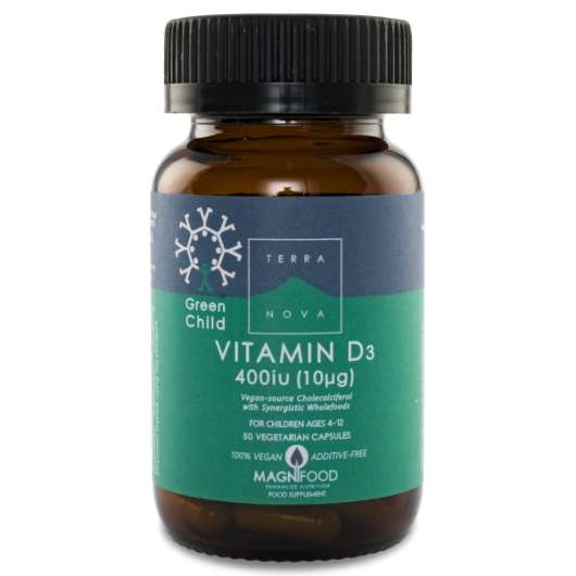 Terranova D3-vitamin Barn 50 kaps