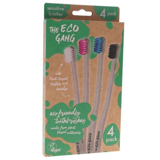 The Eco Gang 2 x Tandborstar Eko 4-pack