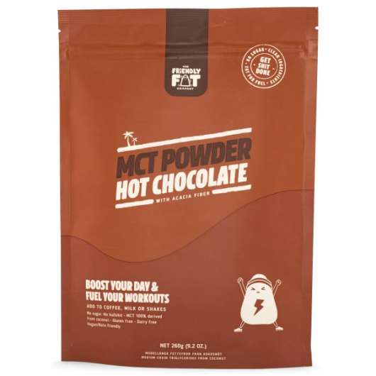 The Friendly Fat Company C8 MCT-pulver 260 g Chocolate