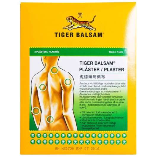 Tiger Balsam Plåster 3-pack