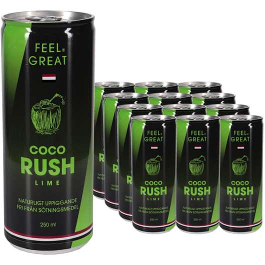 Träningsdryck Coco Rush Lime 12-pack - 60% rabatt
