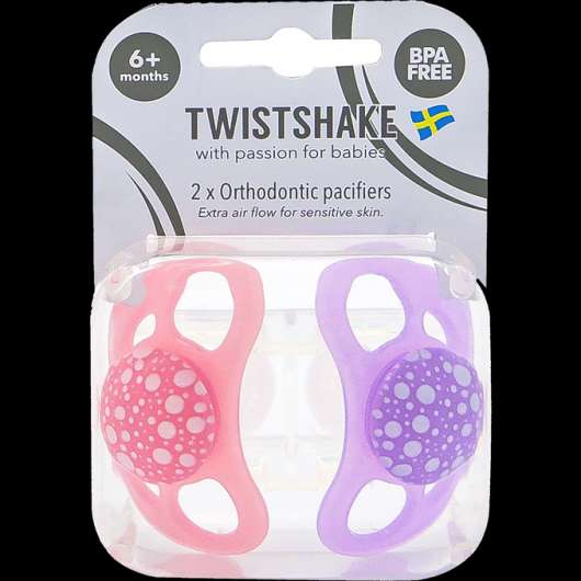 TwistShake 2 x Nappar Från 6 Månader Rosa Lavendel 2-pack