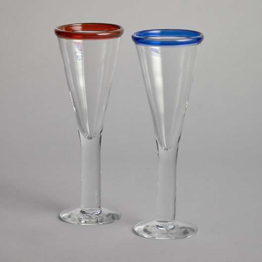 Vintage - SÅLD "Han Hon" Champagneglas 2 st