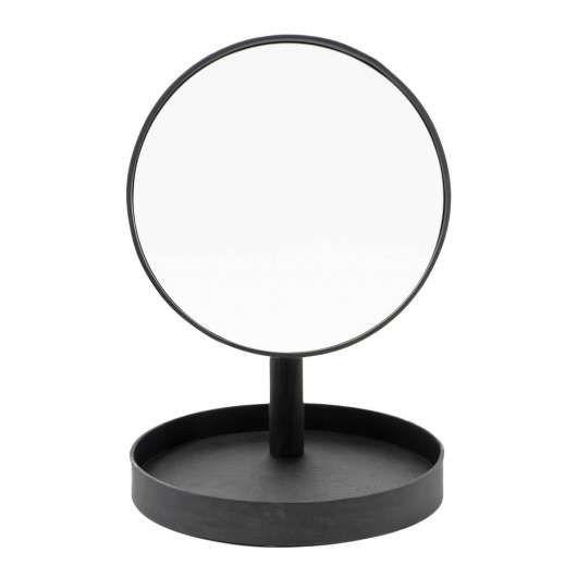 Wireworks - Magnify Mirror Bordsspegel med bricka 25 cm Mörk Ek