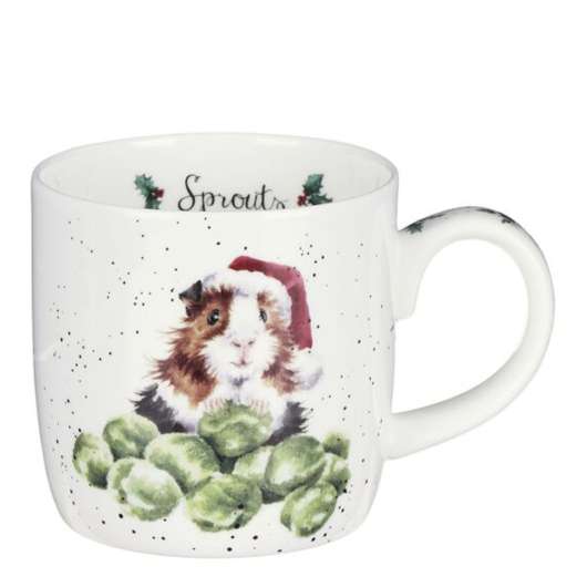 Wrendale Design - Wrendale Design Christmas Sprouts Mugg 31 cl