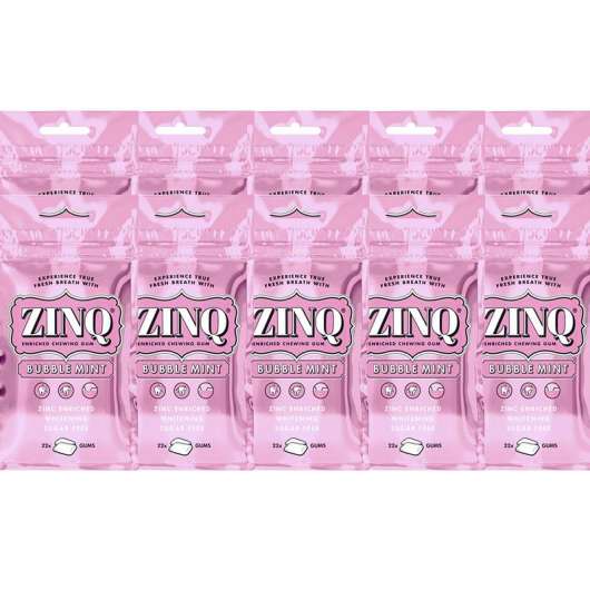 ZINQ Tuggummi Bubblemint 10-pack