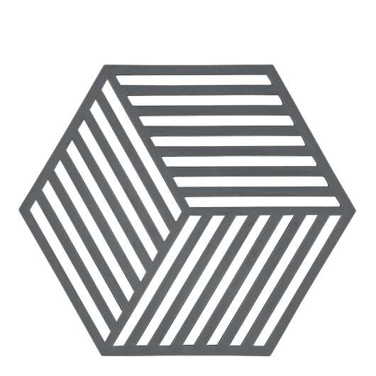 Zone - Hexagon Grytunderlägg SilIkon 16 cm Grå